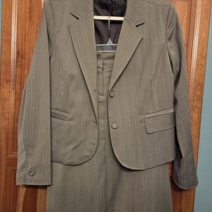 Bass Brown Pinstripe Women's Suit